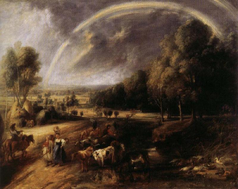 Peter Paul Rubens Landscape with Rainbow oil painting image